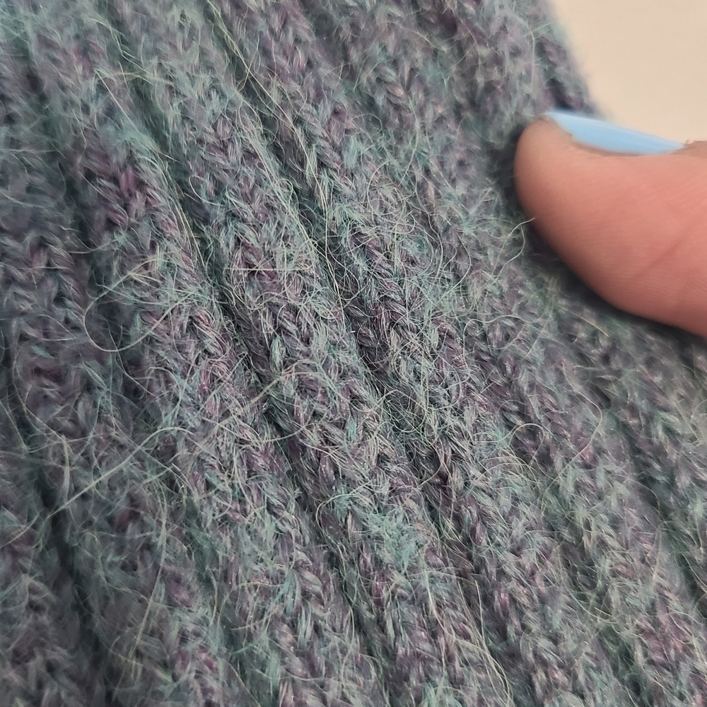 Women's Ribbed Open Front Sweater - Picture 4 of 5